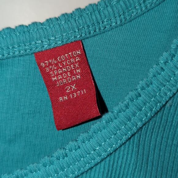 NWT Valerie Stevens Light Blue Tank Top – 2X! 💙 0124 - Picture 6 of 8